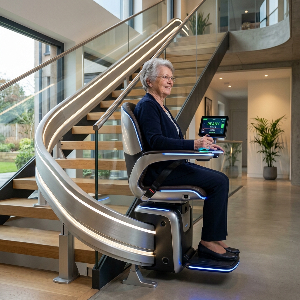 Technologie monte-escalier 2026 : connecté, silencieux, économe — l'innovation au service des seniors